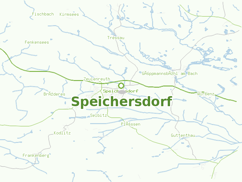 Karte von Speichersdorf
