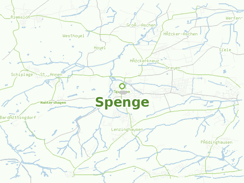 Karte von Spenge