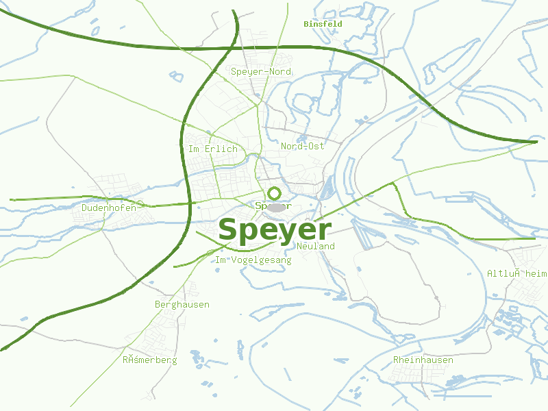 Karte von Speyer