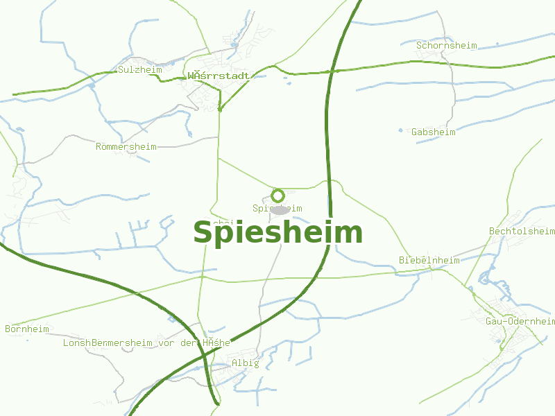 Karte von Spiesheim