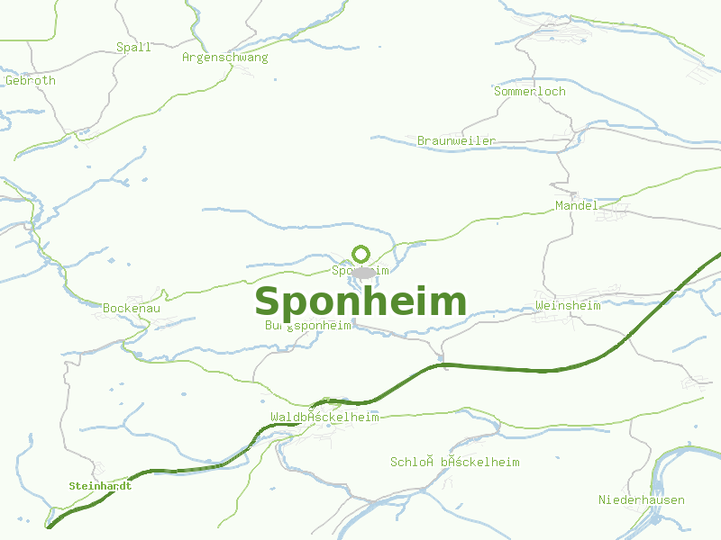 Karte von Sponheim
