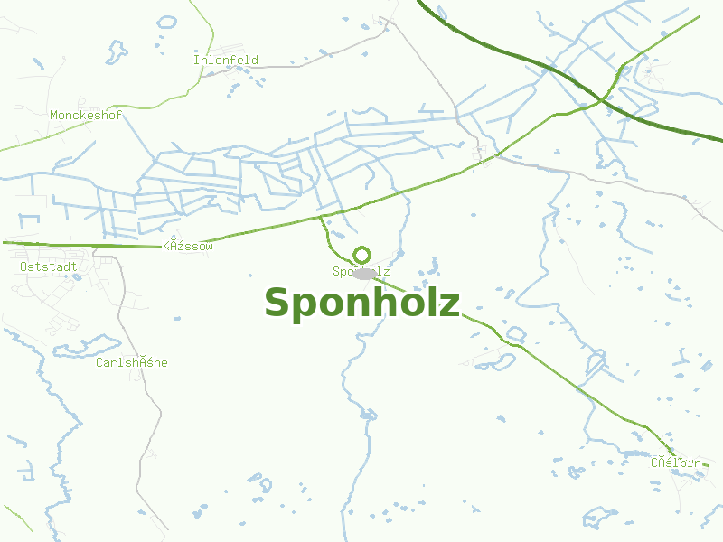 Karte von Sponholz