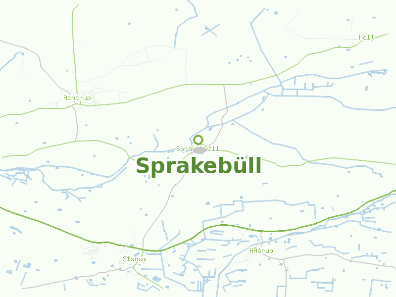 Karte von Sprakebüll