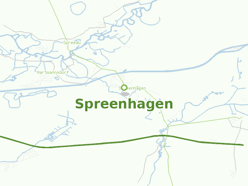 Karte von Spreenhagen