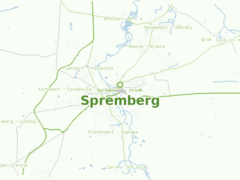 Karte von Spremberg