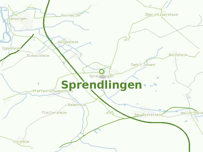 Karte von Sprendlingen