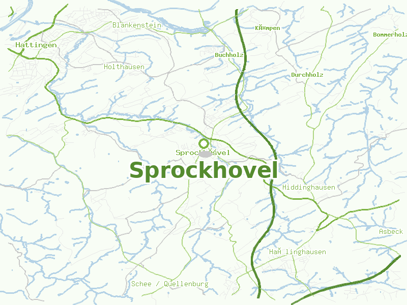 Karte von Sprockhovel