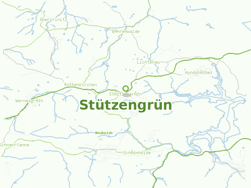 Karte von Stützengrün
