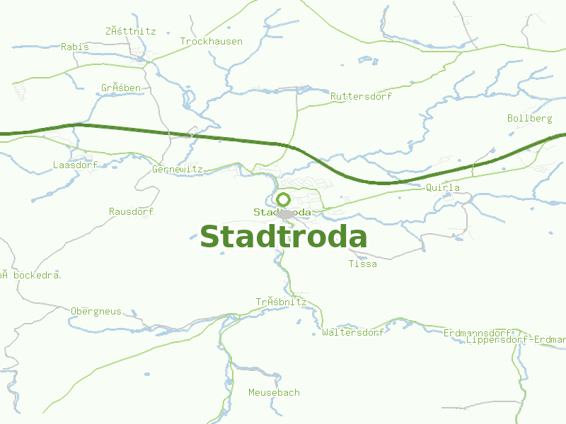 Karte von Stadtroda