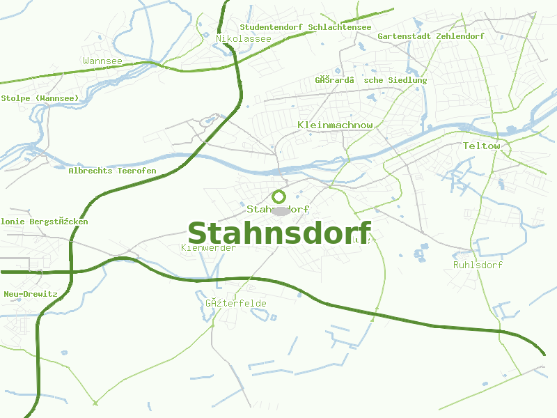 Karte von Stahnsdorf