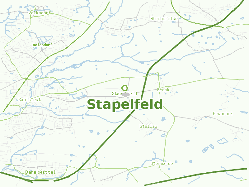 Karte von Stapelfeld