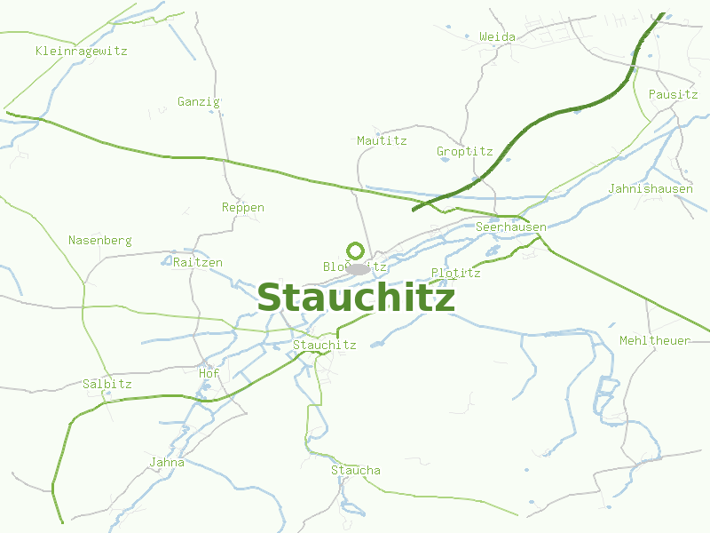 Karte von Stauchitz