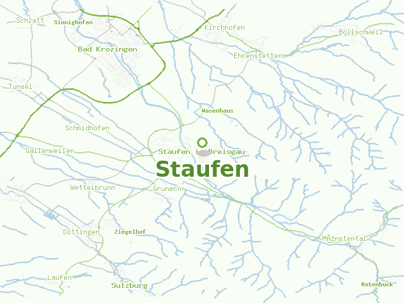 Karte von Staufen