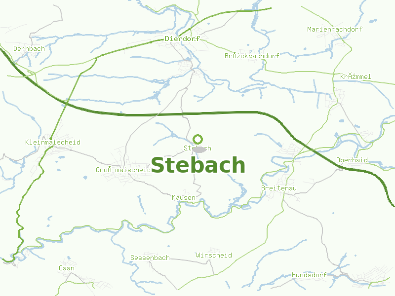 Karte von Stebach