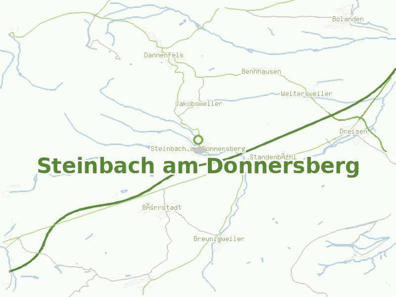Karte von Steinbach am Donnersberg