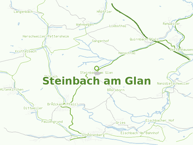 Karte von Steinbach am Glan