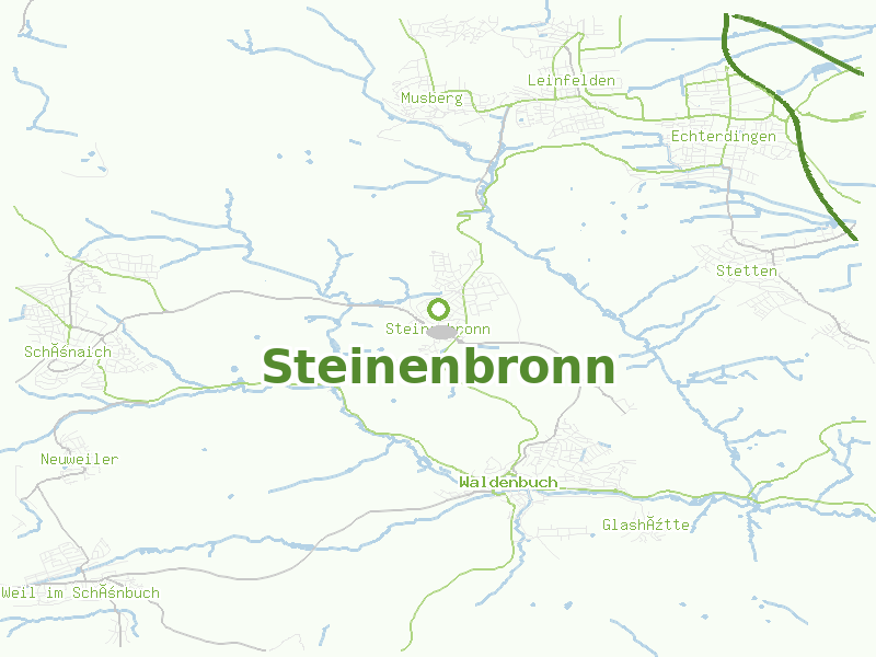 Karte von Steinenbronn