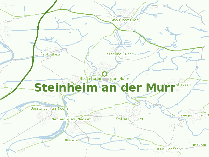 Karte von Steinheim an der Murr