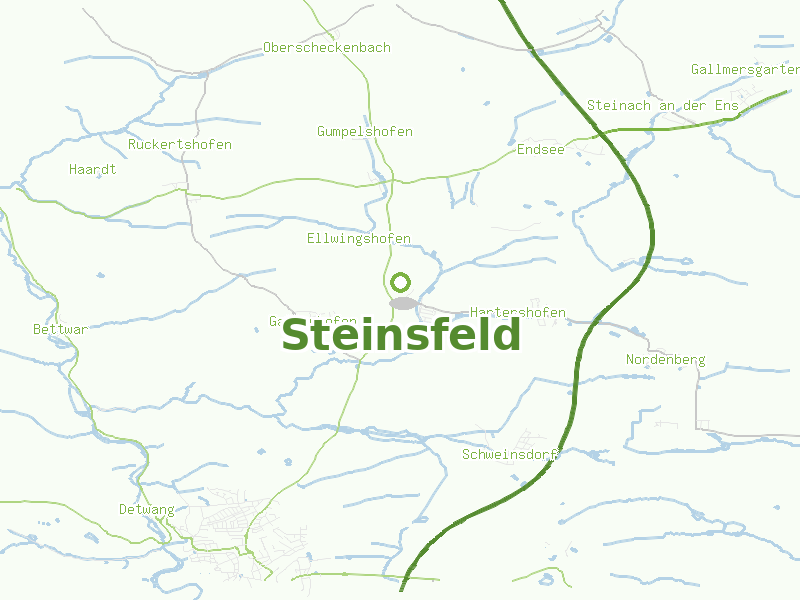 Karte von Steinsfeld