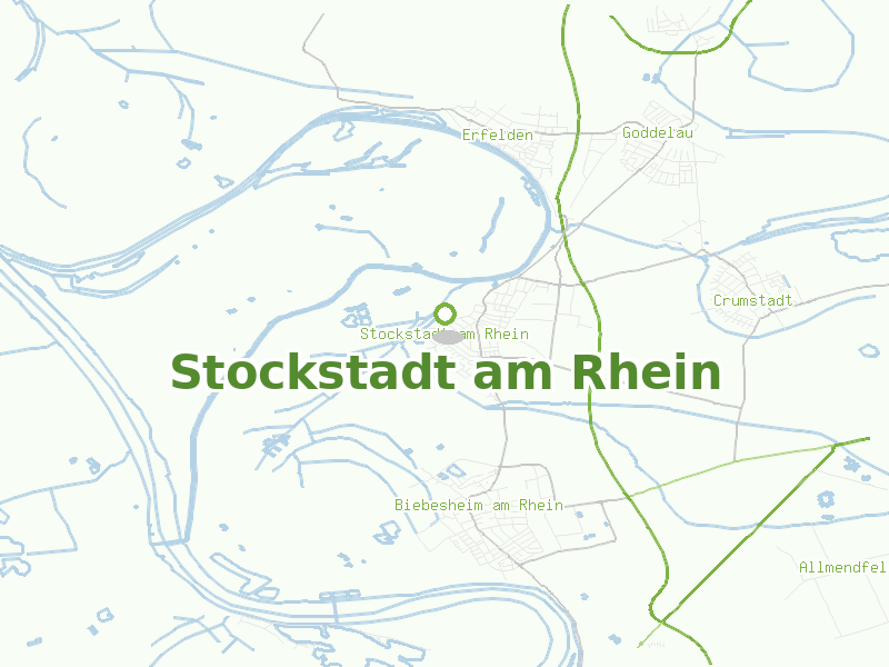 Karte von Stockstadt am Rhein