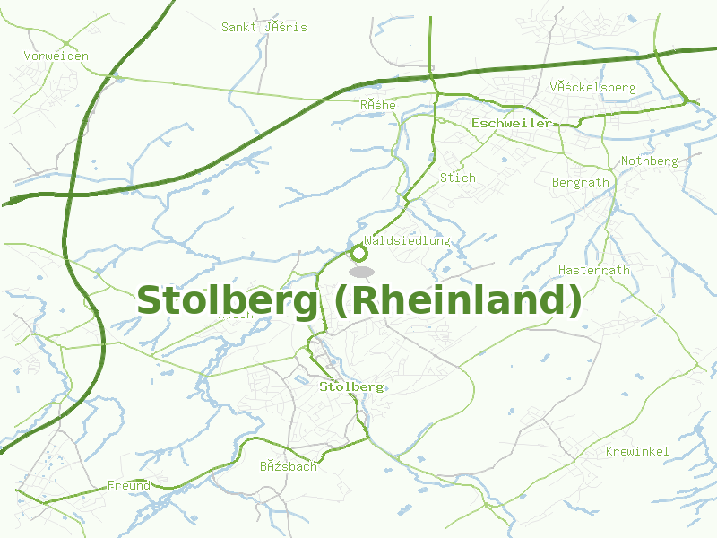 Karte von Stolberg (Rheinland)