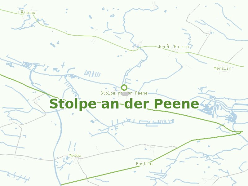 Karte von Stolpe an der Peene