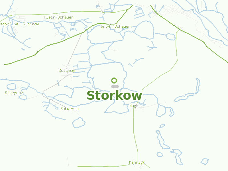 Karte von Storkow