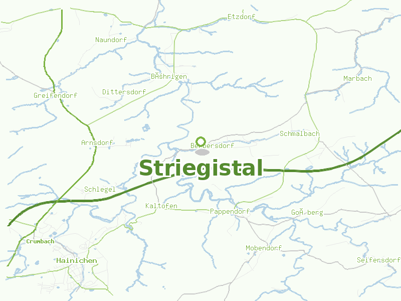 Karte von Striegistal