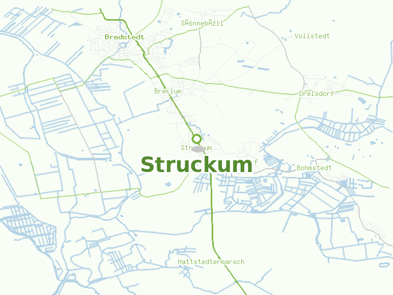 Karte von Struckum