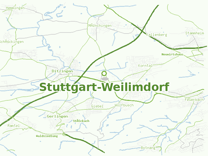Karte von Stuttgart-Weilimdorf