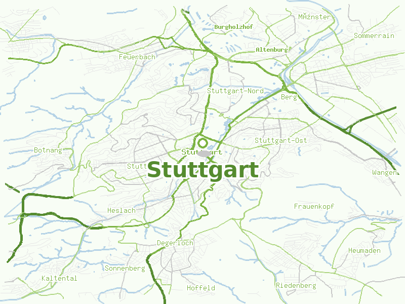 Karte von Stuttgart