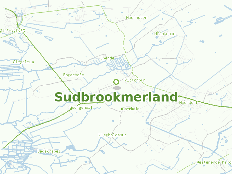 Karte von Sudbrookmerland