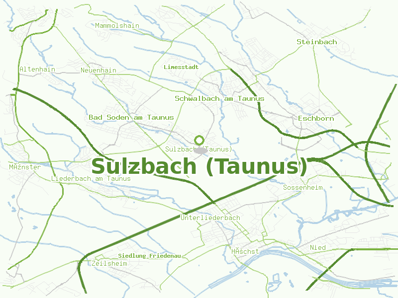 Karte von Sulzbach (Taunus)