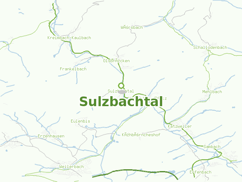 Karte von Sulzbachtal