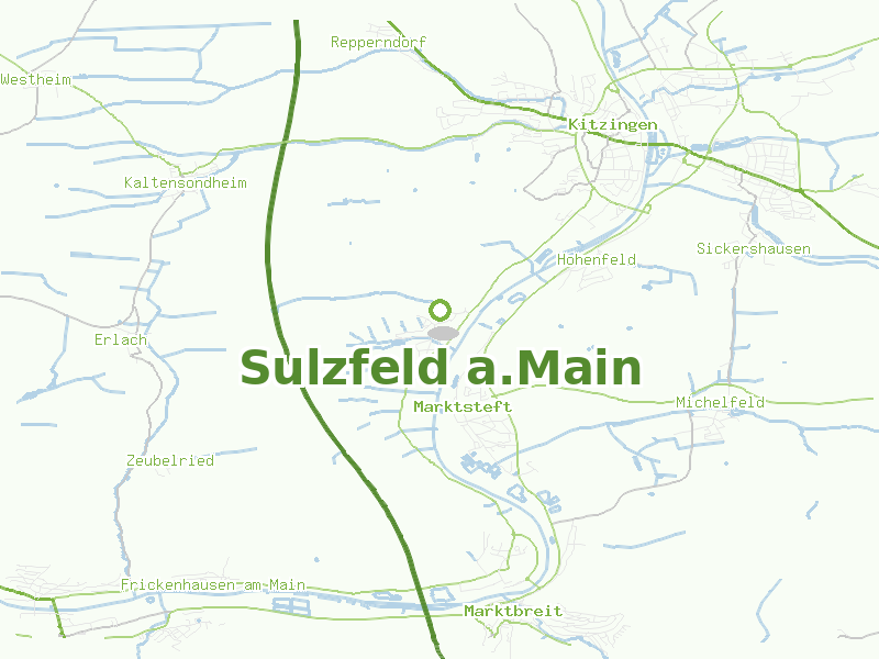 Karte von Sulzfeld a.Main