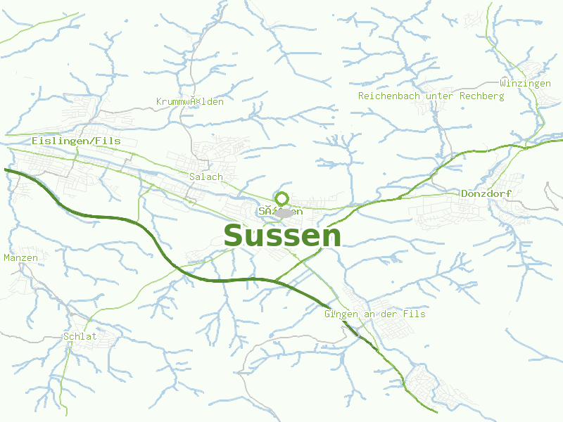Karte von Sussen