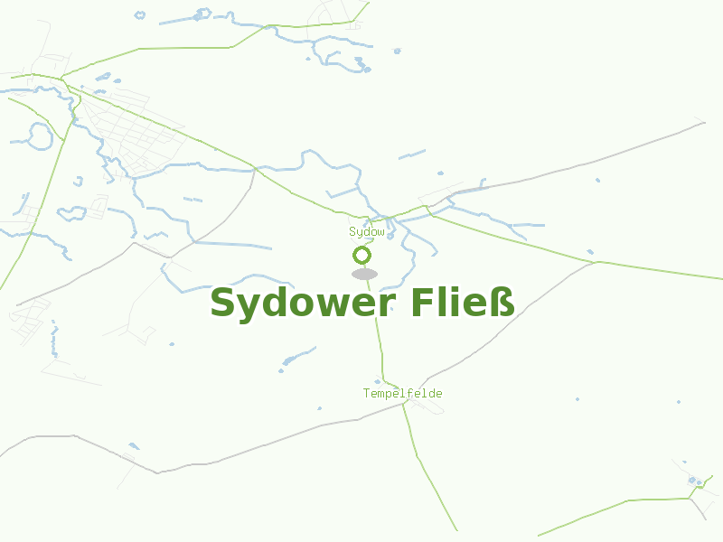 Karte von Sydower Fließ