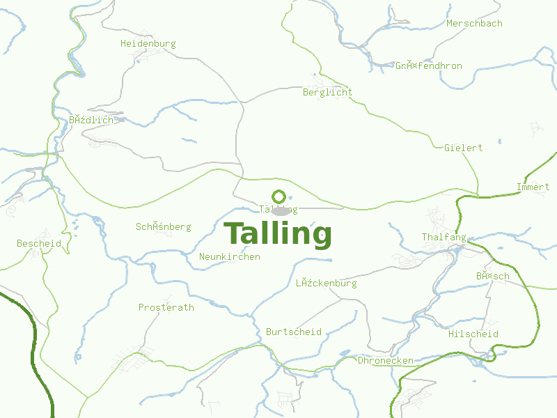 Karte von Talling