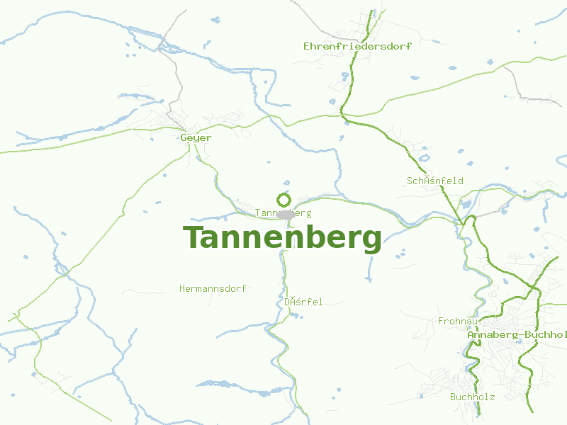 Karte von Tannenberg