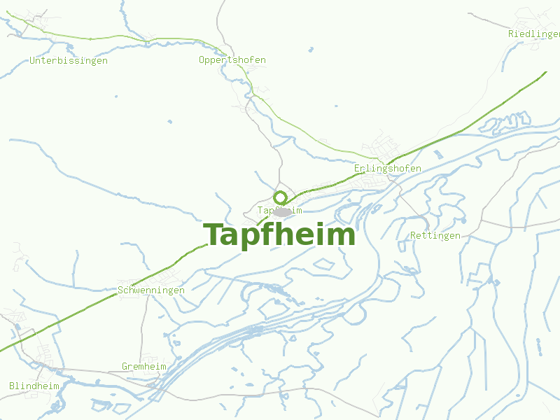 Karte von Tapfheim