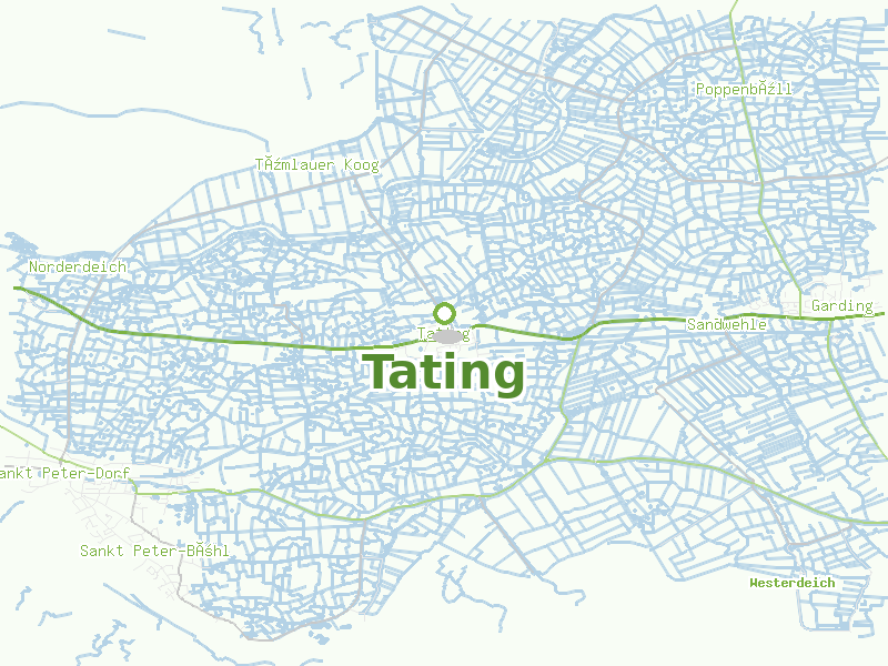 Karte von Tating