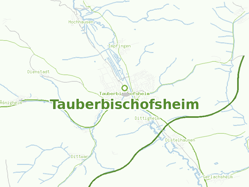 Karte von Tauberbischofsheim