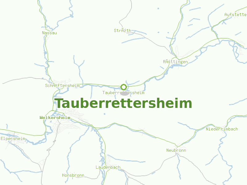 Karte von Tauberrettersheim