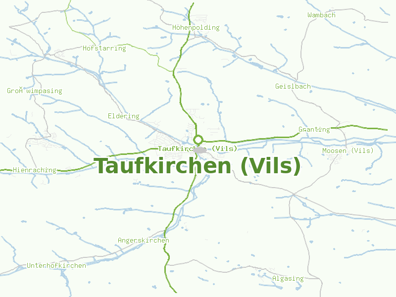 Karte von Taufkirchen (Vils)