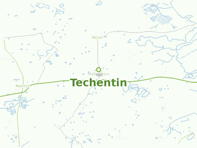 Karte von Techentin