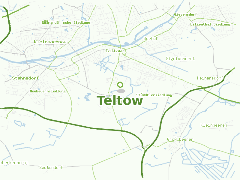 Karte von Teltow