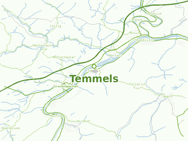 Karte von Temmels