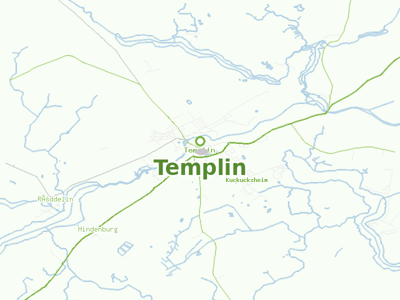 Karte von Templin