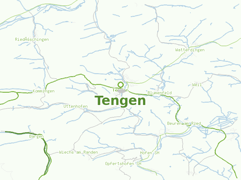 Karte von Tengen