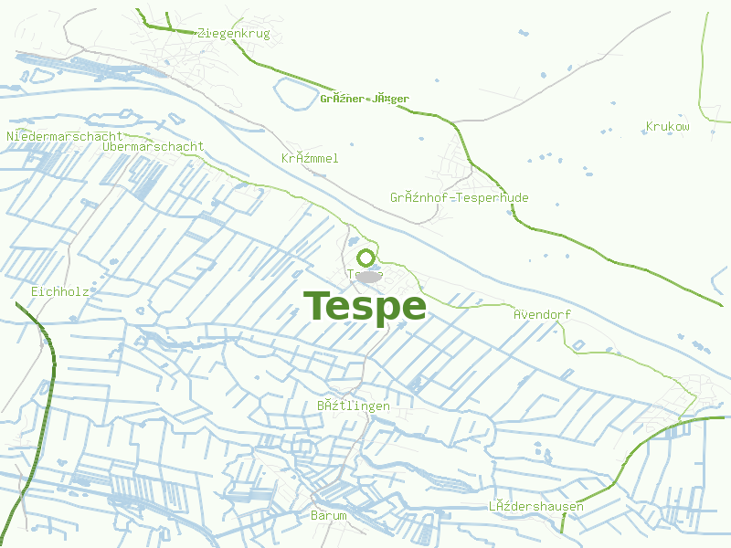 Karte von Tespe